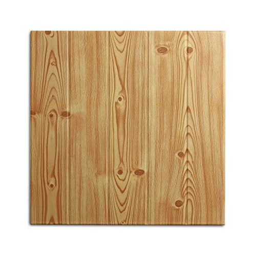 DECOSA Deckenplatten ATHEN in Kiefer Dekor - 160 Platten = 40 m2 - Deckenpaneele in Holz Optik - Decken Paneele aus Styropor - 50 x 50 cm von Decosa