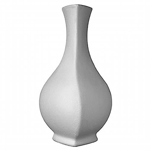 2X Decosa Wandvase Jeanette weiß 26,50x14,50 cm, Polystyrol Wanddekoration, Wandtattoo, Wanddeko, Wandsticker von Decosa