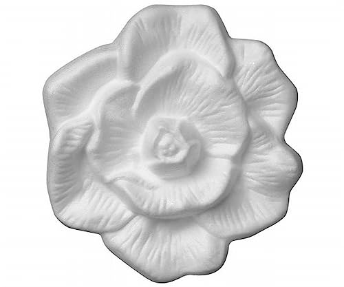 4x DECOSA 3D Wandtattoo "Rose" aus Polystyrol, Wandsticker Blume, Wandaufkleber, Wanddeko Flower, Wandtatoo, Ornament, Relief von Decosa