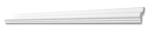 Decosa Deckenleiste V40 - Edle Stuckleiste in Weiß - 30 Leisten à 2 m Länge = 60 m - Zierleiste aus Styropor 40 mm - Für Decke oder Wand von Decosa