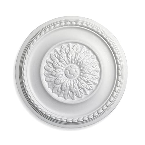 DECOSA Rosette Elisa, weiß, 3 Stück à Ø 42 cm - Stuckrosette aus Styropor - individualisierbare Deckenrosette DECOSA Rosette Elisa, weiß, 3 Stück à Ø 42 cm - Stuckrosette aus Styropor - individualisierbare Deckenrosette von Decosa