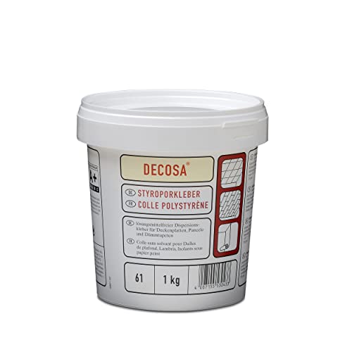 DECOSA Styroporkleber, weiß, 6 Eimer à 1 kg von Decosa
