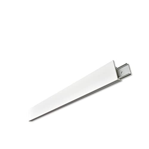 Decosa Styroporleiste Tine - Hochwertiger Kabelkanal in Weiß - 5 Leisten à 2 m Länge = 10 m - Kabelleiste aus hartem Styropor für indirektes Licht 19 x 63 mm - inkl. 15 Befestigungsklipse von Decosa