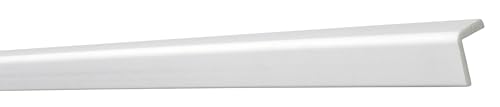 DECOSA Winkelprofil WP30 - Edle Stuckleiste in Weiß - 5 Leisten à 2 m Länge = 10 m - Zierleiste aus Styropor 30 x 30 mm von Decosa