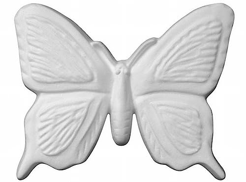 Decosa 4x 3D Wandtattoo Papillon aus Polystyrol, Wandsticker Schmetterling, Wandaufkleber, Wanddeko Wandtatoo, Ornament, Relief von Decosa