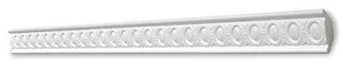 Decosa Stuckleiste G23 Martine - Deckenleiste in Weiß - 1 Leiste à 2 m Länge = 2 m - Zierleiste aus Styropor 31 x 31 mm - Für Decke oder Wand von Decosa