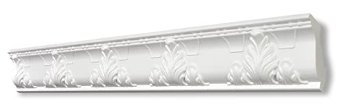 Decosa Stuckleiste G24 Geraldine - Deckenleiste in Weiß - 10 Leisten à 2 m Länge = 20 m - Zierleiste aus Styropor 53 x 53 mm - Für Decke oder Wand Decosa Stuckleiste G24 Geraldine - Deckenleiste in Weiß - 10 Leisten à 2 m Länge = 20 m - Zierleiste aus Styropor 53 x 53 mm - Für Decke oder Wand von Decosa