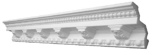 Decosa Stuckleiste Gloria, 2 m x 100 mm x 100 mm von Decosa