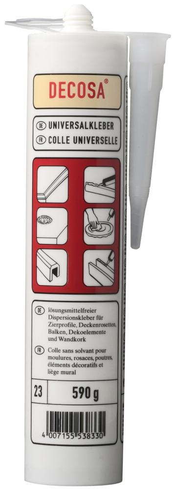 Decosa Universalkleber für Styropor und Kork 590 g Kartusche von Decosa
