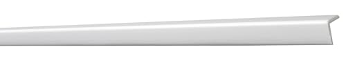 DECOSA Winkelprofil WP20 - Edle Stuckleiste in Weiß - 10 Leisten à 2 m Länge = 20 m - Zierleiste aus Styropor 20 x 20 mm von Decosa