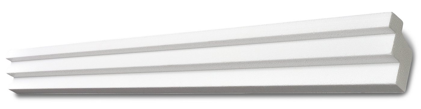Decosa Zierleiste Decosa Lichtleiste G36 (Kristine), 38 x 48 mm, Länge: 2 m, Kleben, Polystyrol (Styropor), 42-St., Für LED-Stripes zur indirekten Beleuchtung von Decosa
