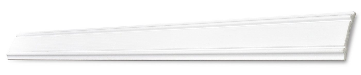 Decosa Zierleiste Decosa Wandleiste Marianne (FP48.0), 9 x 48 x 2000 mm, Kleben, Polystyrol (Styropor), 10-St., Stoß- und schlagfest von Decosa
