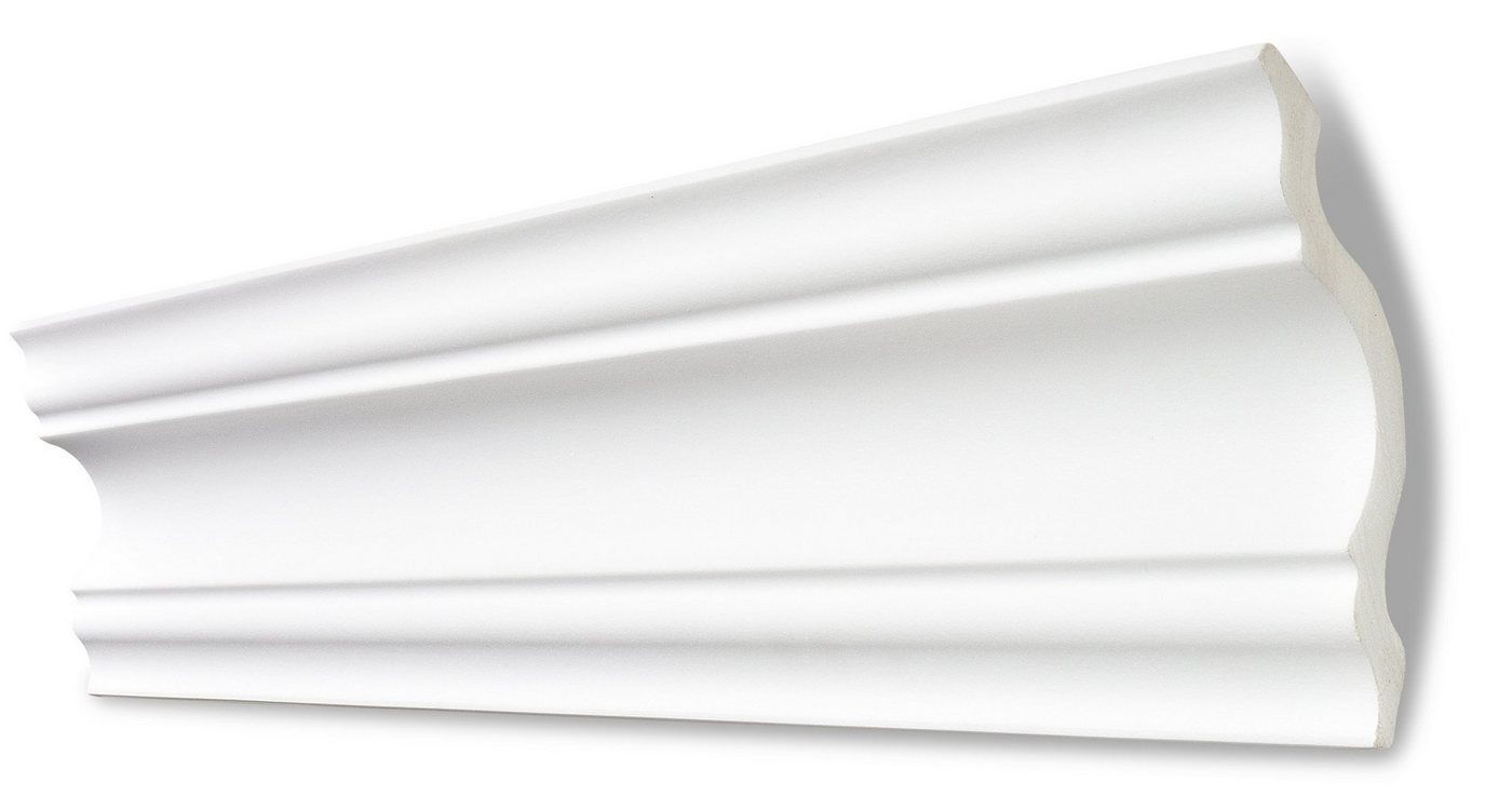 Decosa Zierleiste Decosa Deckenleiste A110 (Selina), 110 x 110 mm, Länge: 2 m, Kleben, Polystyrol (Styropor), 10-St. von Decosa