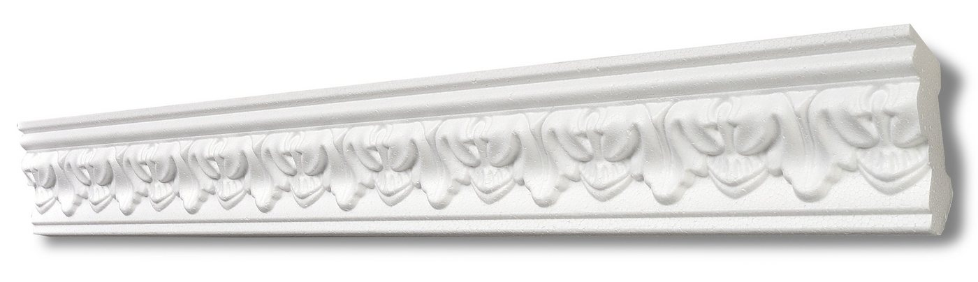 Decosa Zierleiste Decosa Stuckleiste G1 (Gabriella), 50 x 50 mm, Länge: 2 m, Kleben, Polystyrol (Styropor), 5-St. von Decosa