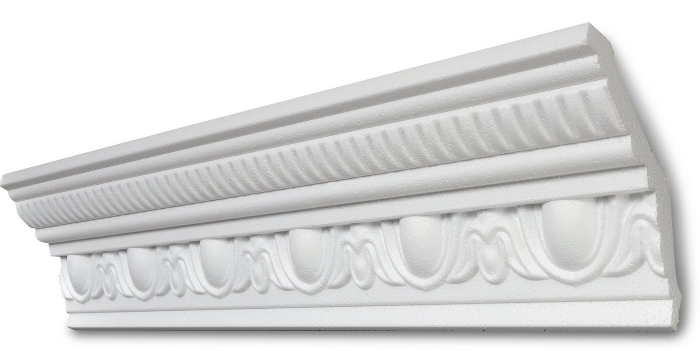 Decosa Zierleiste Decosa Stuckleiste G38, 105 x 105 mm, Länge: 2 m, Kleben, Polystyrol (Styropor), 1-St. von Decosa