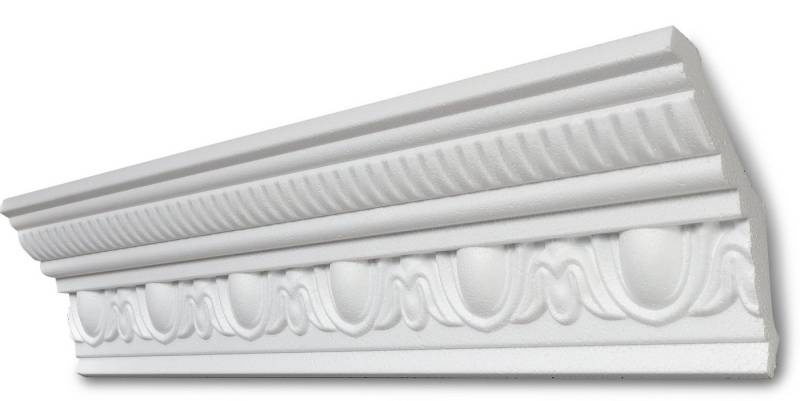 Decosa Zierleiste Decosa Stuckleiste G38, 105 x 105 mm, Länge: 2 m, Kleben, Polystyrol (Styropor), 18-St. von Decosa