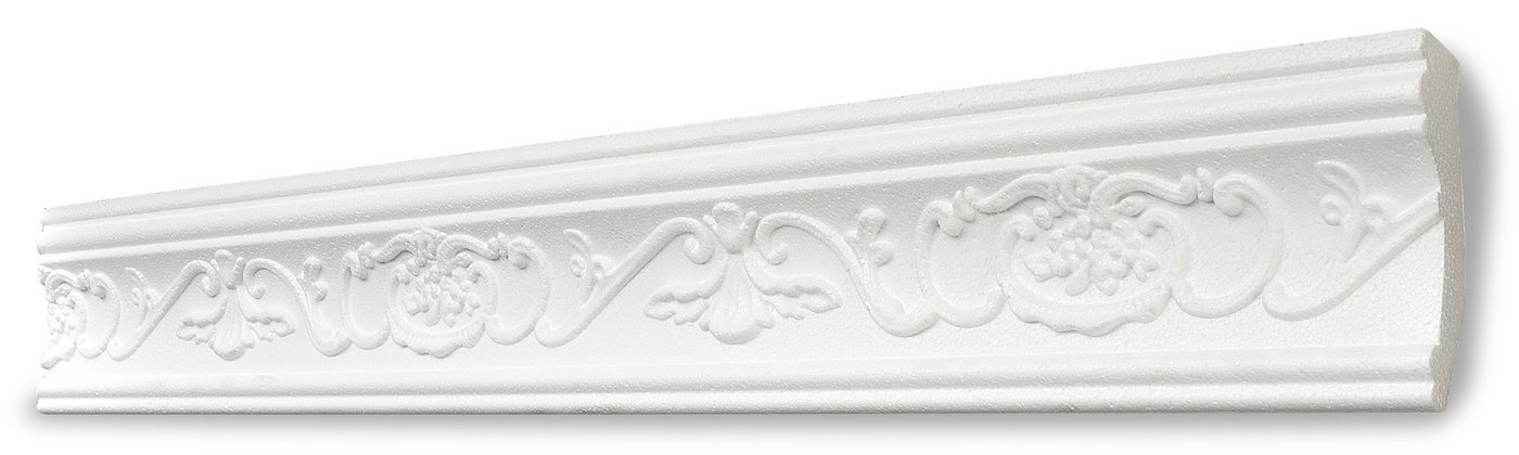 Decosa Zierleiste Decosa Stuckleiste G6 (Gianna), 35 x 75 mm, Länge: 2 m, Kleben, Polystyrol (Styropor), 1-St. von Decosa