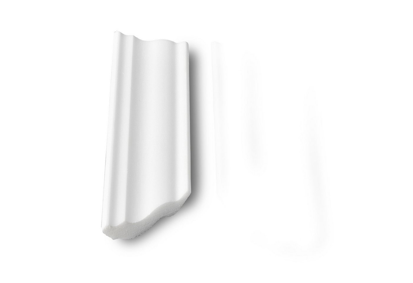 Decosa Zierleiste Decosa Deckenleiste S50 (Sophie), 40 x 45 mm, Länge: 2 m, Kleben, Polystyrol (Styropor), 4-St., Zugeschnittene Innenecke von Decosa
