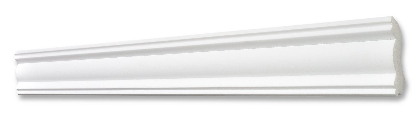 Decosa Zierleiste Decosa Deckenleiste ST45, 45 x 45 mm x 2 m, Kleben, Polystyrol (Styropor), 30-St. von Decosa