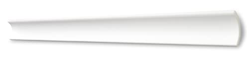 DECOSA Zierprofil B5 - Edle Stuckleiste in Weiß - 5 Leisten à 2 m Länge = 10 m - Zierleiste aus Styropor 35 x 35 mm - Für Decke oder Wand von Decosa