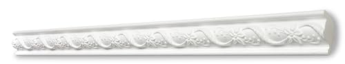 Decosa Stuckleiste G22 Denise - Deckenleiste in Weiß - 10 Leisten à 2 m Länge = 20 m - Zierleiste aus Styropor 31 x 31 mm - Für Decke oder Wand Decosa Stuckleiste G22 Denise - Deckenleiste in Weiß - 10 Leisten à 2 m Länge = 20 m - Zierleiste aus Styropor 31 x 31 mm - Für Decke oder Wand von Decosa