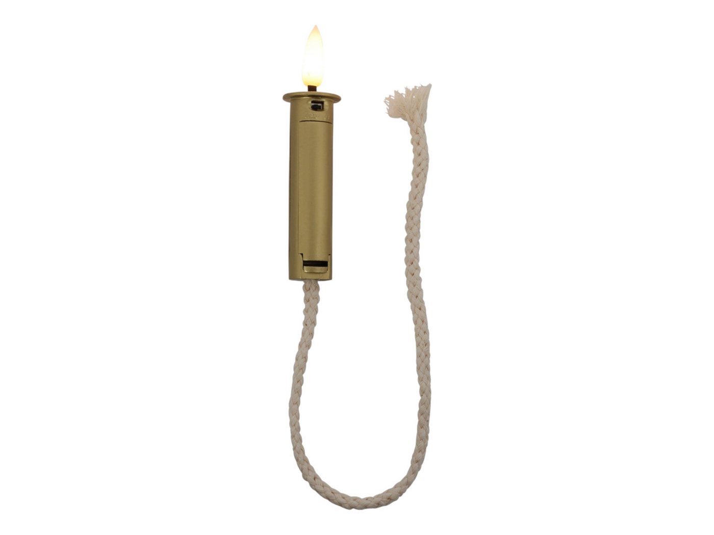 Countryfield LED-Kerze (1-tlg), Flaschenkorken Öllampen-Effekt gold 32cm Docht von Countryfield