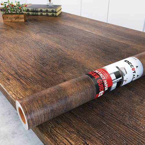 Decotalk Arbeitsplatte Folie Holzoptik Küchenfolie 90X300cm Tapete Selbstklebend Holzoptik Wandtapete Abziehbare Und Klebende Tapeten Vinylboden Selbstklebend Wasserdicht Folie Für Küchenarbeitsplatte von Decotalk