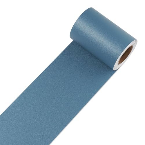Decotalk Bordüre Selbstklebend Indigoblau Klebefolie Möbel Reparatur Klebeband 7.6X1500cm Tapetenbordüre Selbstklebend Für Spiegelrand Wasserdicht Bordüre Möbelfolie Wand Tapete Für Tür Bad Wohnzimmer von Decotalk