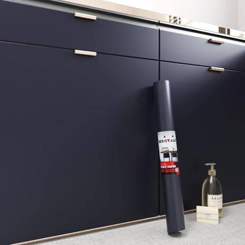 Decotalk Moderne Selbstklebende Vliestapete in Dunkelblau 40X300cm Premium Design für Wohnzimmer Schlafzimmer Schränke Wasserfeste Superweiche Möbelfolie Hochwertige Tapete Decotalk Moderne Selbstklebende Vliestapete in Dunkelblau 40X300cm Premium Design für Wohnzimmer Schlafzimmer Schränke Wasserfeste Superweiche Möbelfolie Hochwertige Tapete von Decotalk