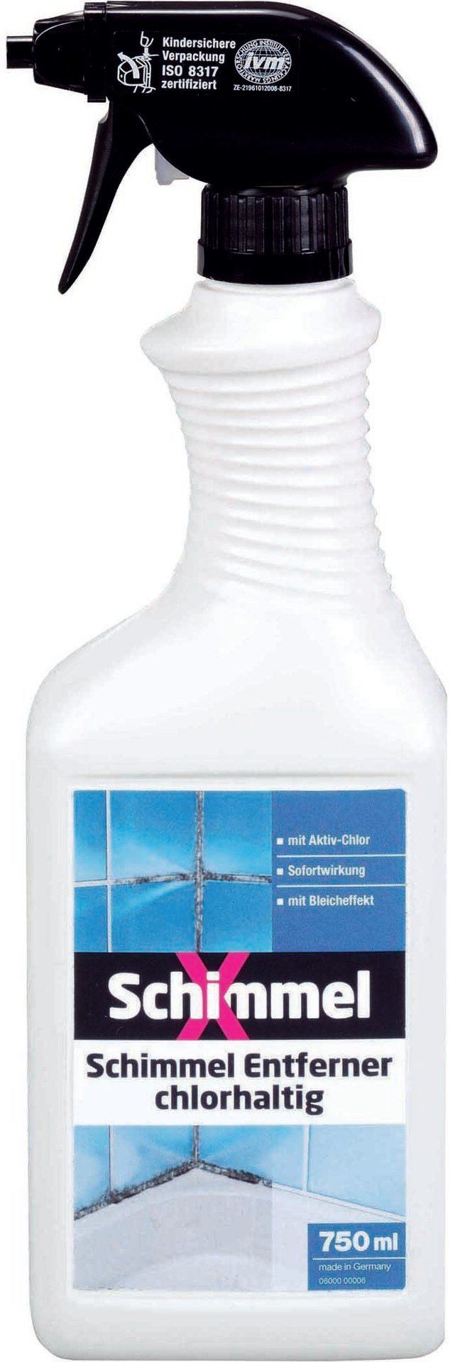 Schimmel X Schimmel Entferner - mit Aktivchlor - 750 ml von Decotric - Glutolin