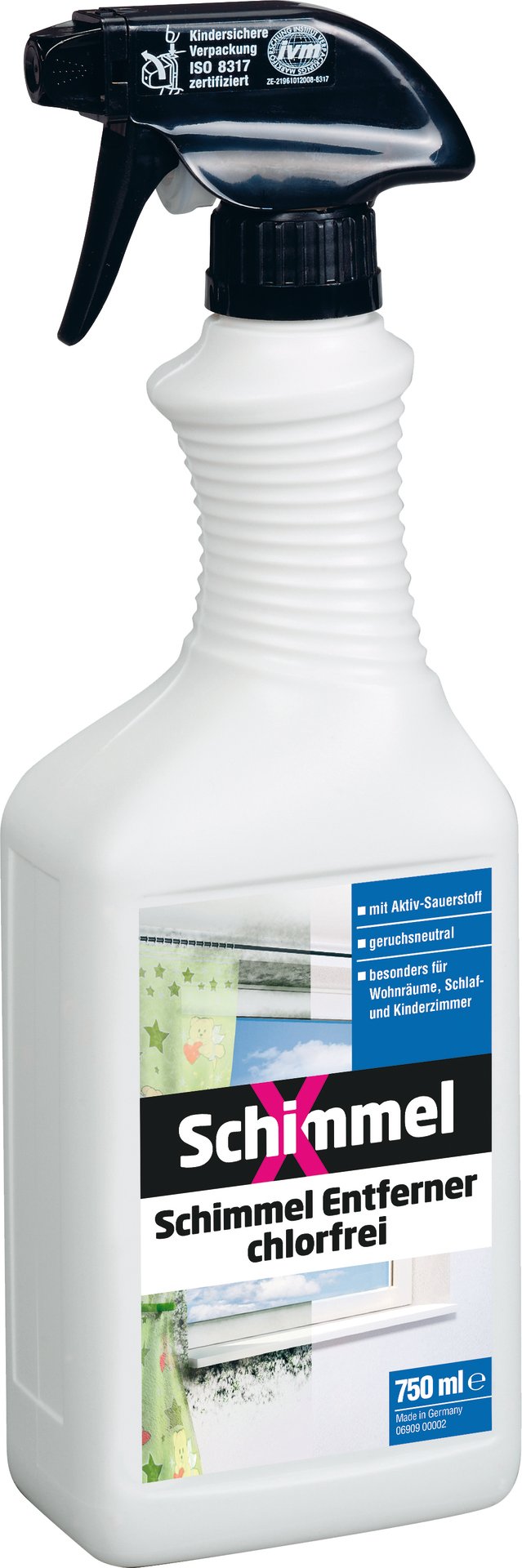 Schimmel X Schimmel Entferner - mit Aktivsauerstoff - 750 ml von Decotric - Glutolin