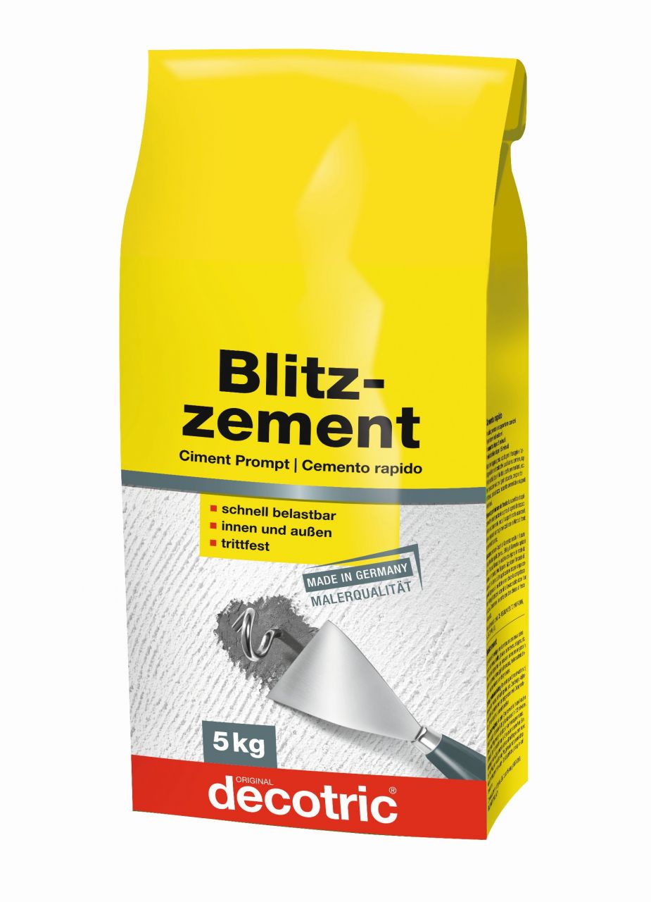 Decotric Blitzzement grau, 5 kg von Decotric