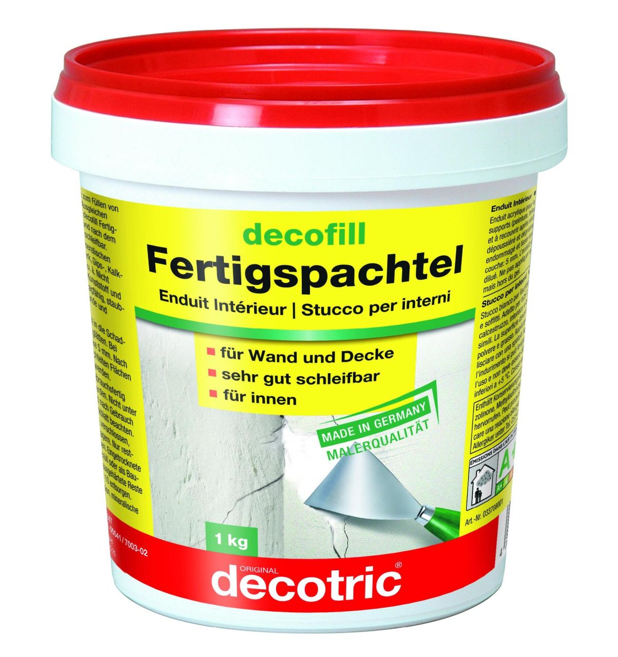 Decotric Decofill Fertigspachtel 1 kg von Decotric