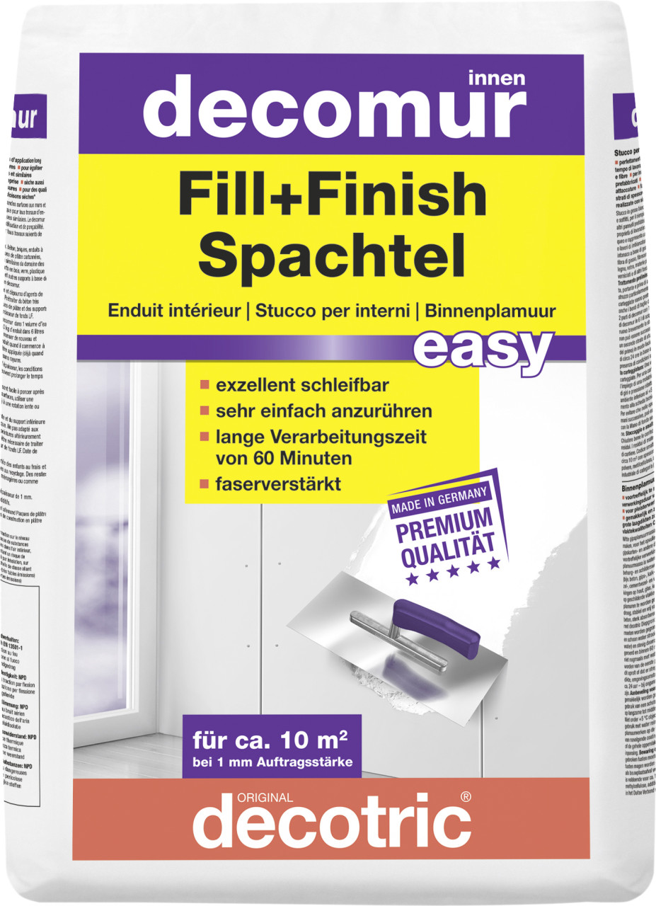 Decotric Decomur Fill+Finish Spachtel easy 10 kg von Decotric