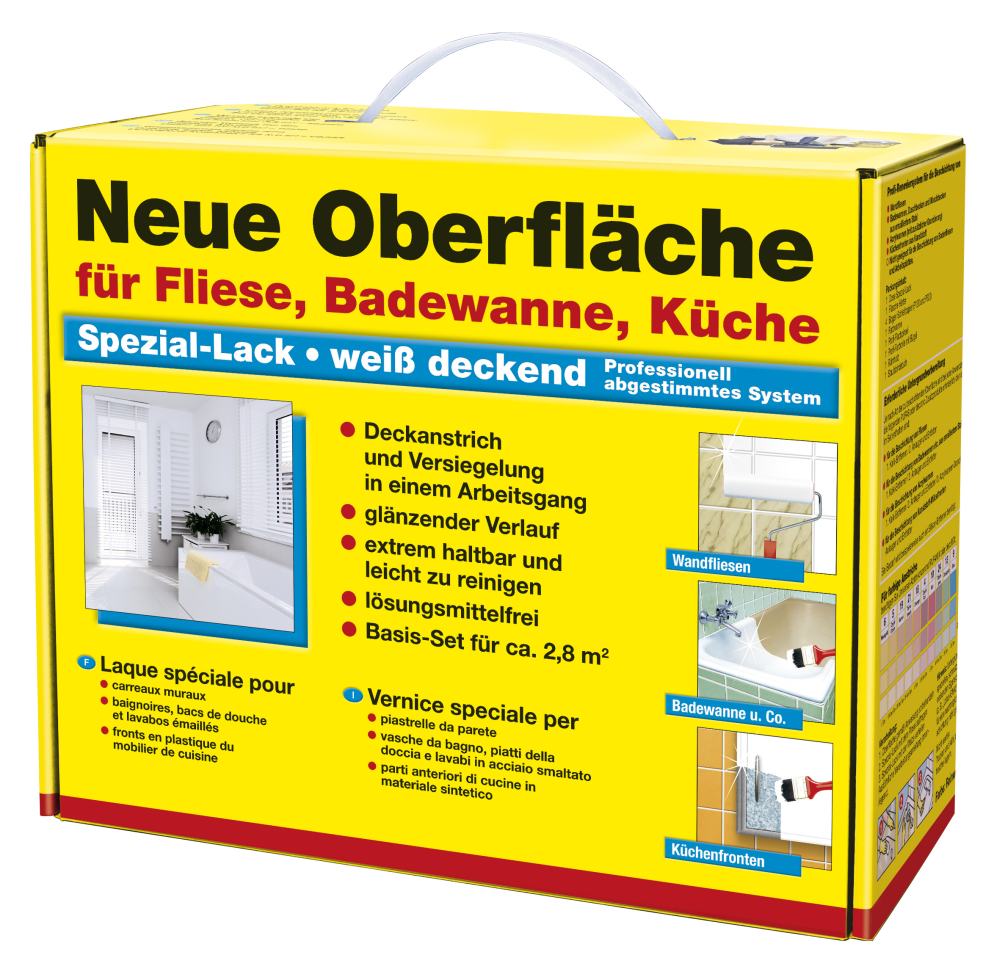 Decotric Neue Oberfläche Basis-Set für Fliese, Badewanne, Küche von Decotric