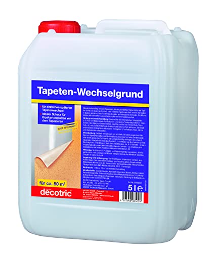 Decotric Tapeteneechselgrund 5 L Wandvorbehandlung für Tapetenwechsel von Decotric