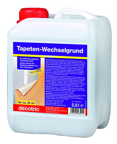 Decotric Tapetenewechselgrund 2,5 L Wandvorbehandlung für Tapetenwechsel von Decotric