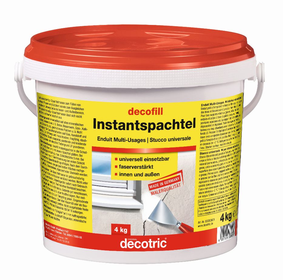 Decotric Decofill Instantspachtel 4 kg von Decotric