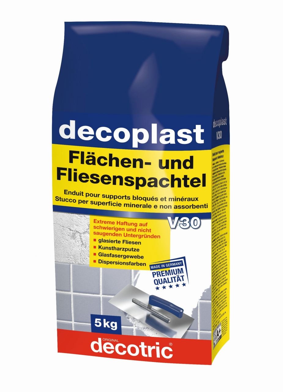 Decotric Decoplast Flächen- und Fliesenspachtel 5 kg von Decotric