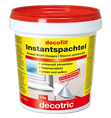 decotric instant Spachtel 1 kg - Kunstharzspachtel für innen und außen von Decotric