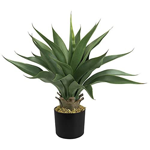 Decovego Aloe Vera Pflanze Kunstpflanze 54 cm Künstliche Plastik Pflanze im Topf Kunstbaum Künstlich Pflanze Zimmerpflanze Sukkulente Innendekoration Deko von Decovego