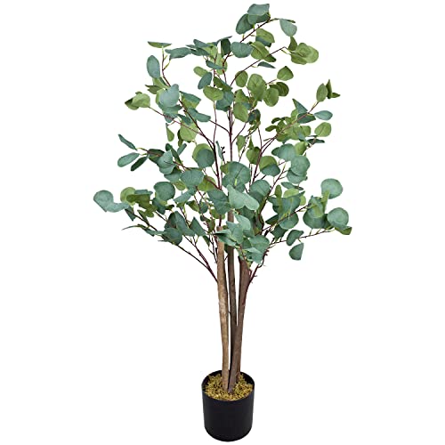 Decovego Eukalyptusbaum Eukalyptus Kunstbaum Kunstpflanze Künstliche Pflanze 120 cm Innendekoration Kunst Pflanze wie echt im Topf Decovego Eukalyptusbaum Eukalyptus Kunstbaum Kunstpflanze Künstliche Pflanze 120 cm Innendekoration Kunst Pflanze wie echt im Topf von Decovego