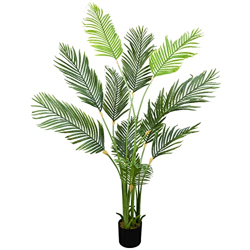 Decovego Künstliche Palme groß Kunstpalme Kunstpflanze Palme künstlich wie echt Plastikpflanze Auswahl Dekoration Deko, Auswahl Palme Pflanze:Palme Modell 11 (Arekapalme 170 cm) von Decovego