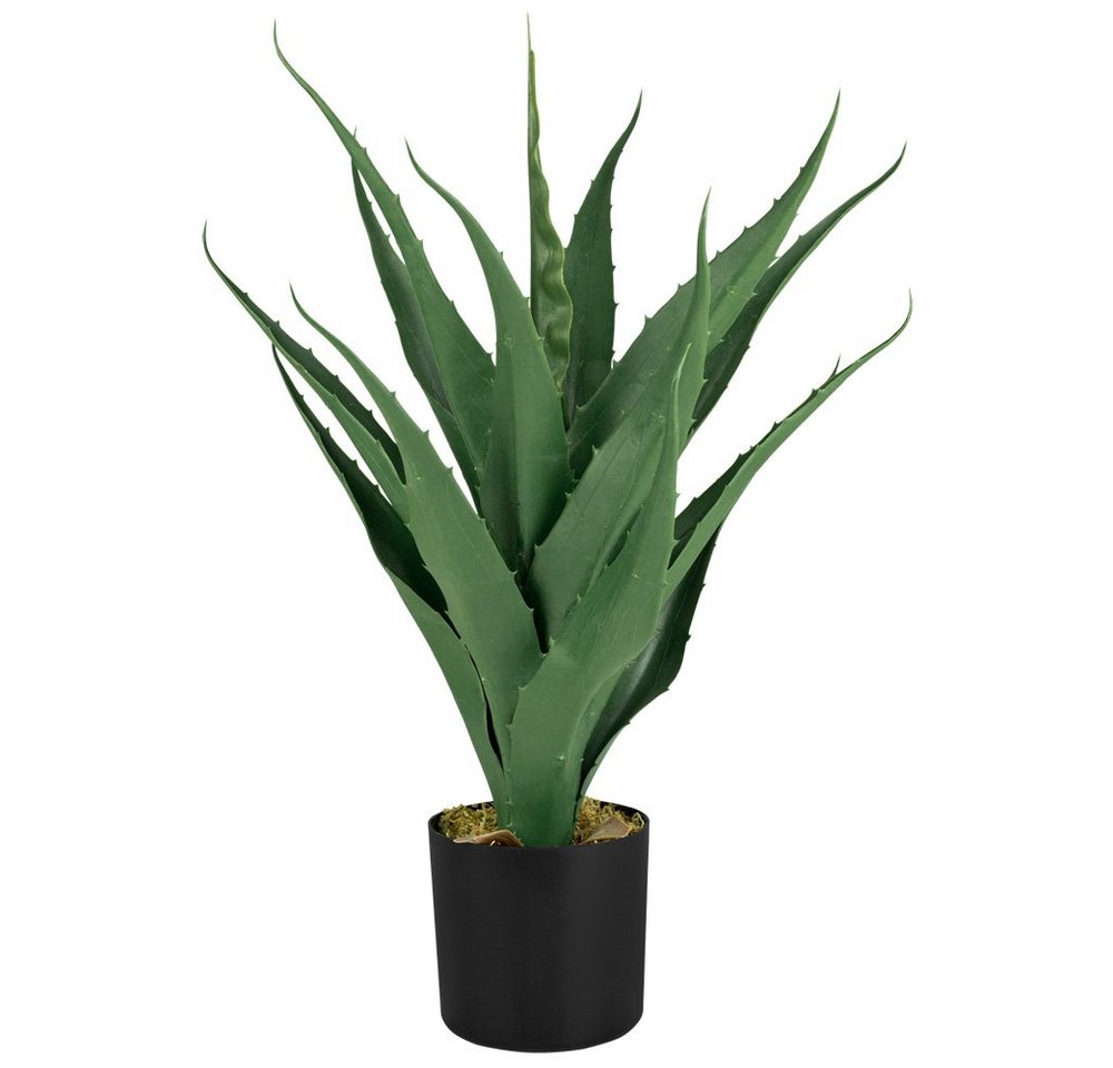 Künstliche Zimmerpflanze Aloe Vera Kunstpflanze Plastikpflanze Künstliche Pflanze 45 - 120 cm, Decovego von Decovego