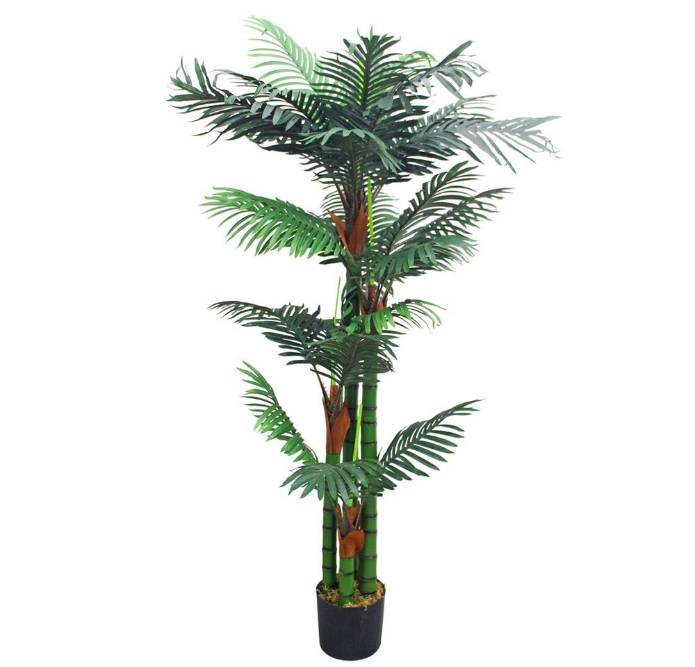 Kunstpalme Palme Palmenbaum Arekapalme Kunstpflanze Künstliche Pflanze 150 cm, Decovego von Decovego