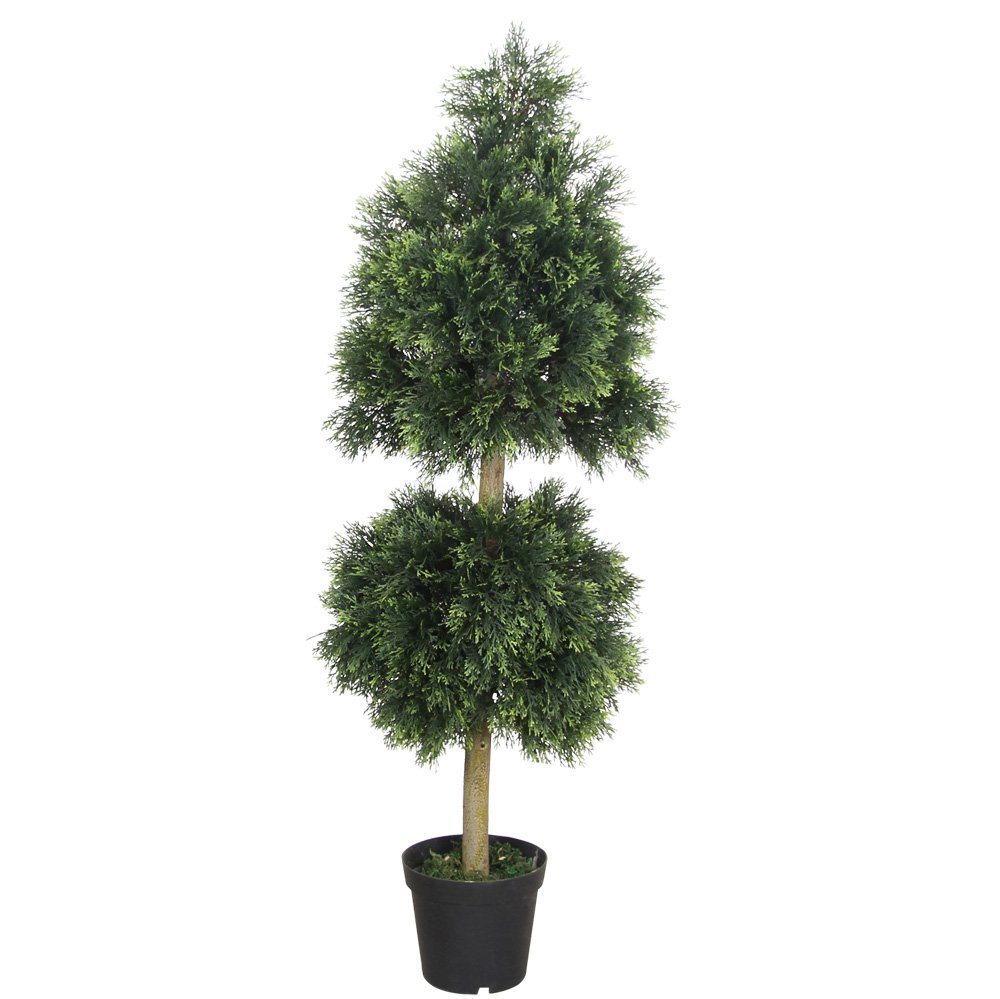 Kunstbaum Zypresse Konifere Kunstpflanze Kunstbaum Künstliche Pflanze 160 cm, Decovego von Decovego