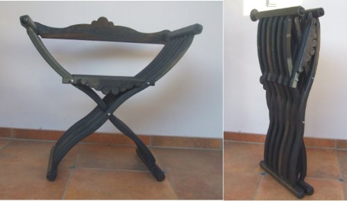 Decowa Scherenstuhl, Mooreiche - Replik, Mittelalter, LARP Decowa Scherenstuhl, Mooreiche - Replik, Mittelalter, LARP von Decowa