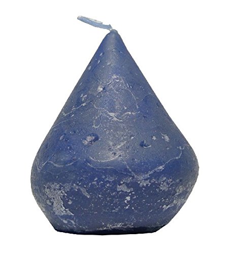 1x Rustik Zwiebelkerze/Marine-Blau / 120x90mm / durchgefärbt von Decpero