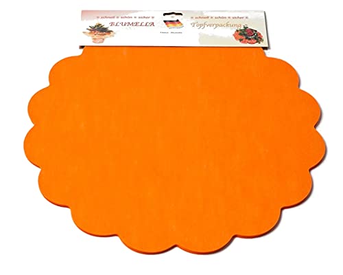 Decpero Blumella Topfmanschetten / 25 Stück / 44 cm/orange von Decpero