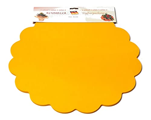 Decpero Blumella Topfmanschetten / 25 Stück / 54 cm/gelb von Decpero
